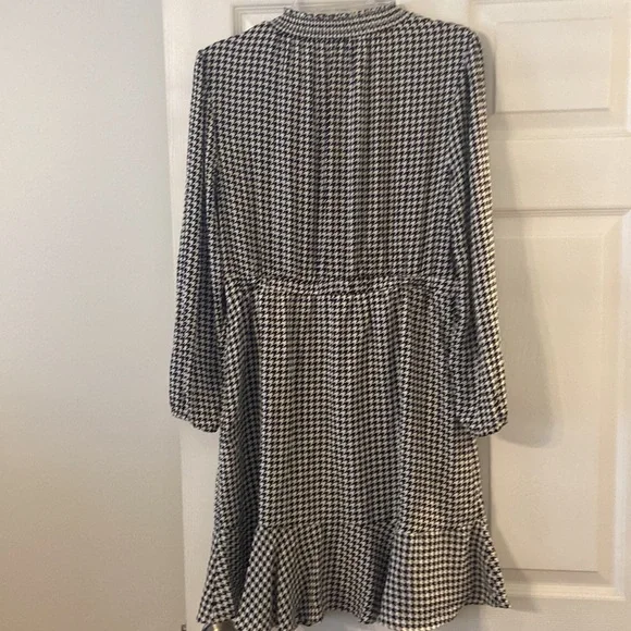J.CREW LONG SLEEVE WOMENS DRESS SIZE 8 BRAND NEW BLACK AND WHITE COMBINATION - Picture 7 of 12